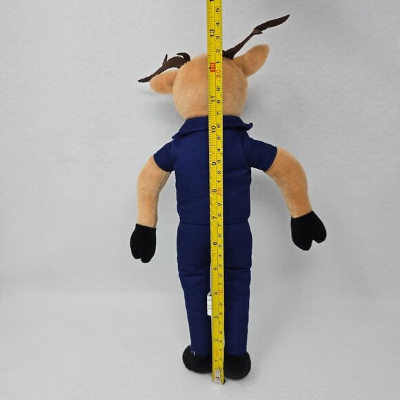 Ramsey Ford Elkton Plush Elk Deer Reindeer Mascot Toy 14" Brown Blue Outfit - Picture 3 of 9